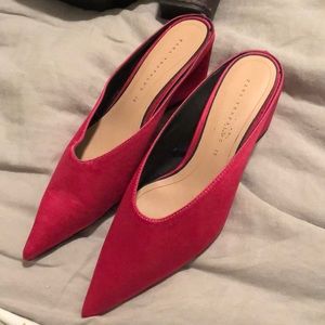 Zara - Hot Pink Mules